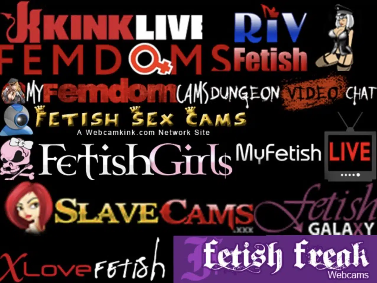 Best fetish cam sites collage