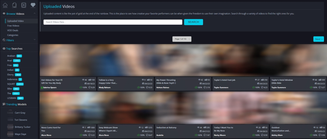 Flirt4Free uploaded videos