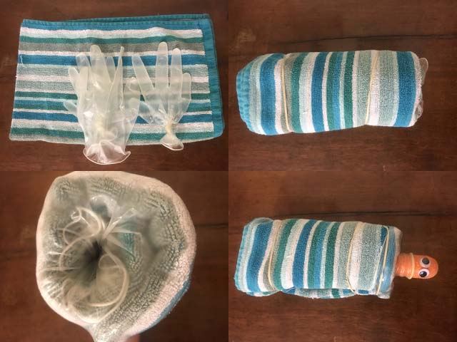 make your own fleshlight warm and wet towel roll