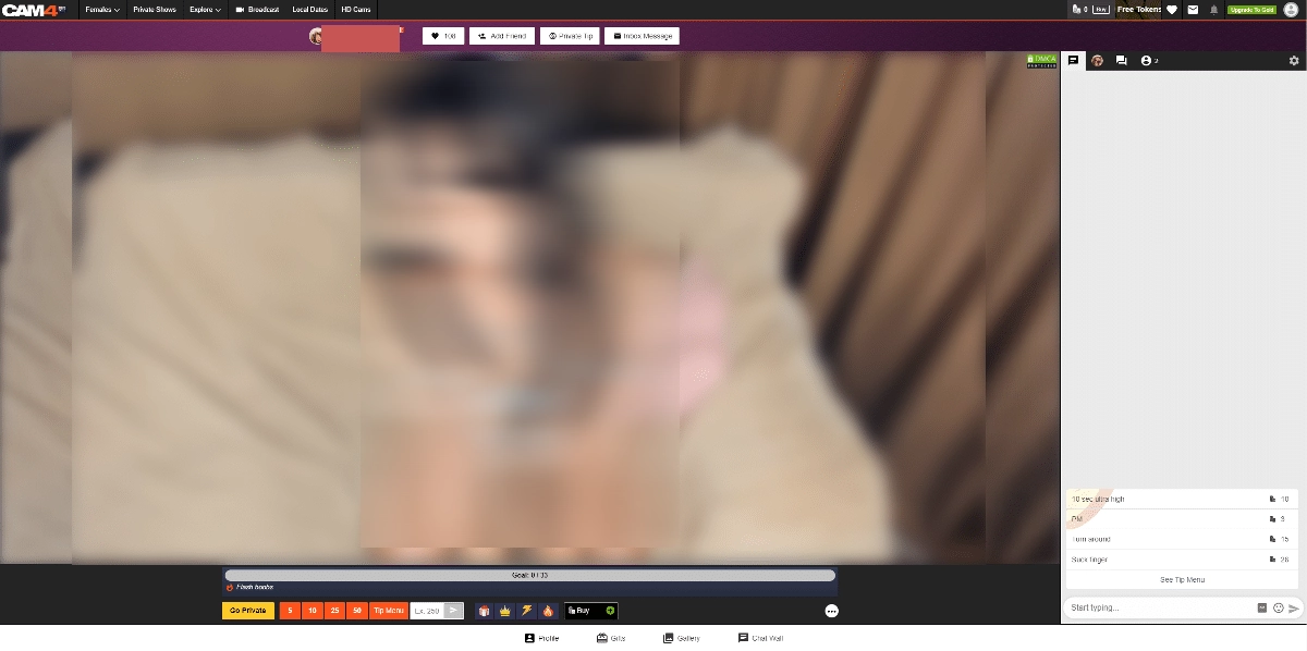 Cam4 weird view