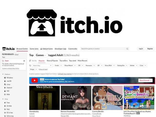 Best adult games on itch io