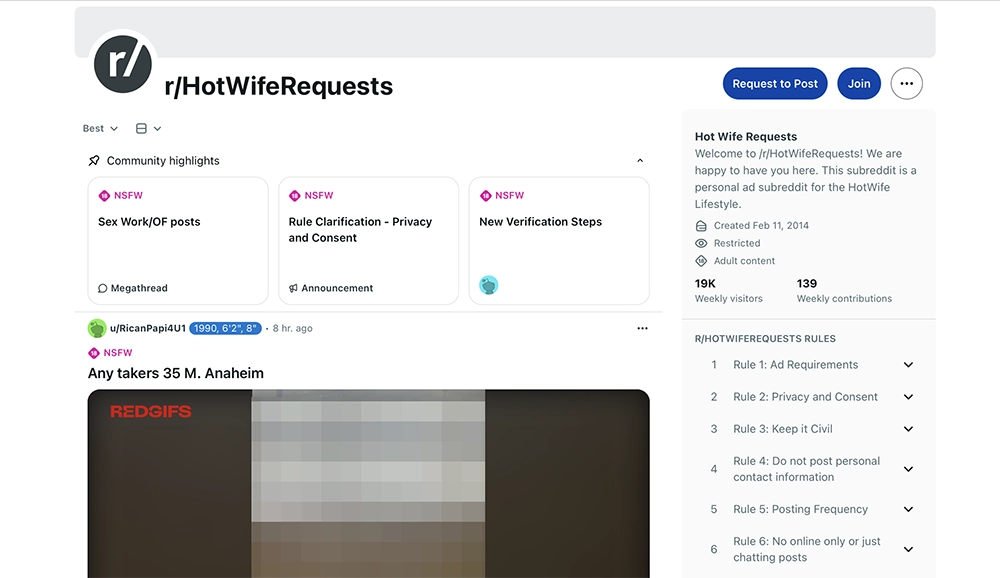 Reddit hotwife requests