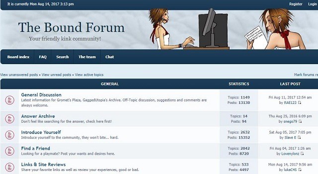 bound forum best bondage forums