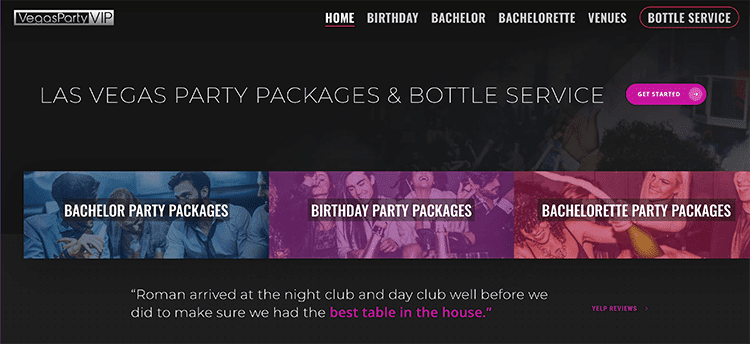 Vegas Bachelor Party services