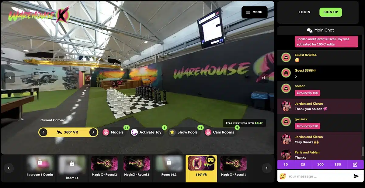Warehouse X Live 360 degree camera