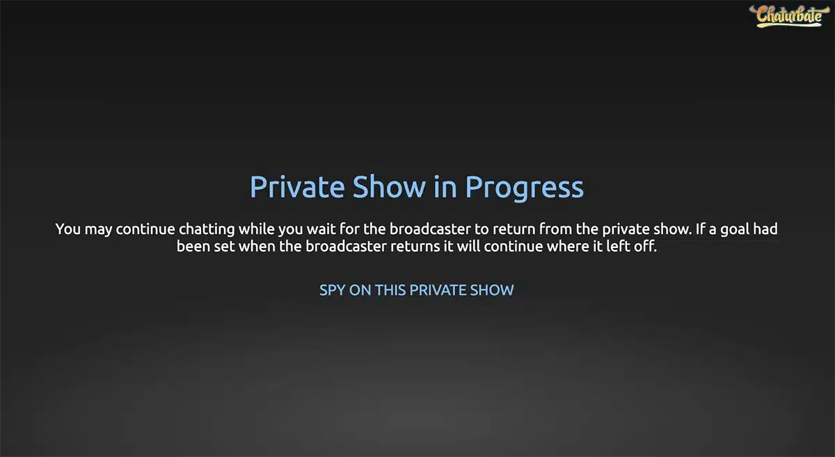 Private Show In Progress