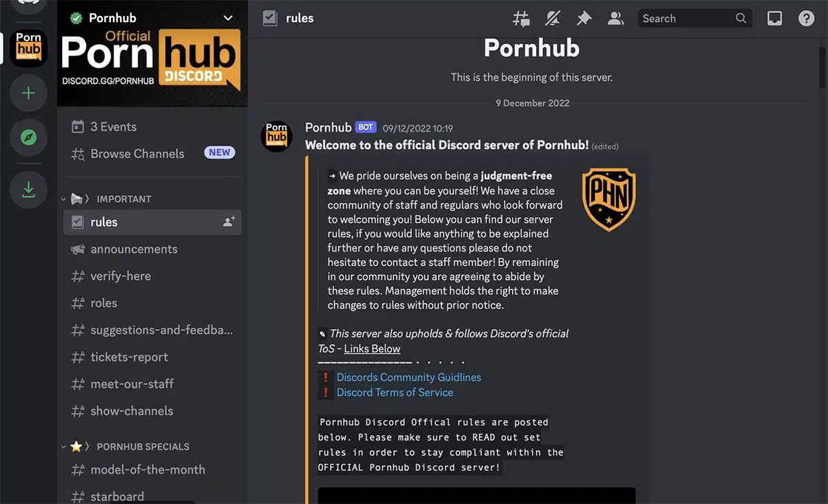 Sexual discord servers