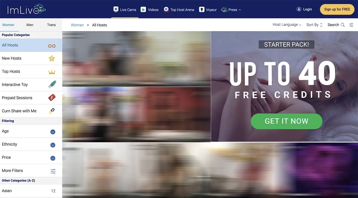 IMLive mature cams