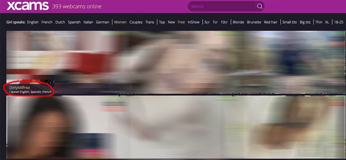 XCams live euro shows