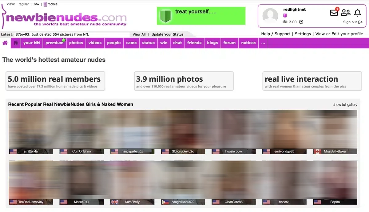 Nude swaps on NewbieNudes