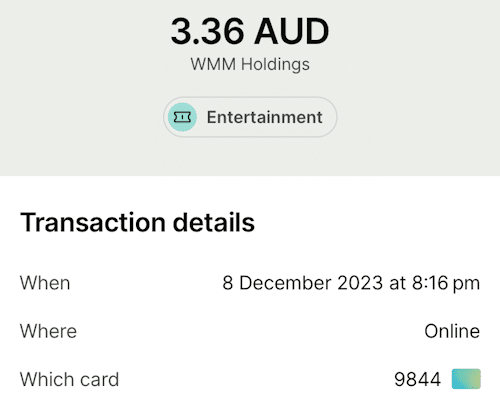 What our billing looked like on AEBN.com