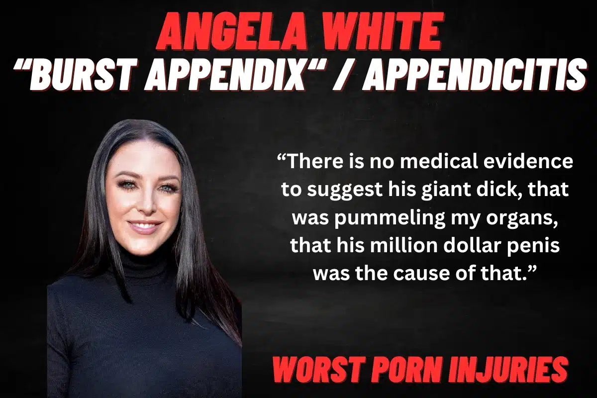 Angela White burst appendix
