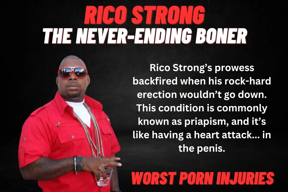 Rico Strong dick injury