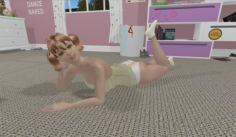 Inside Mandy's bedroom