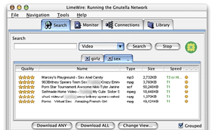 The Limewire porn generation