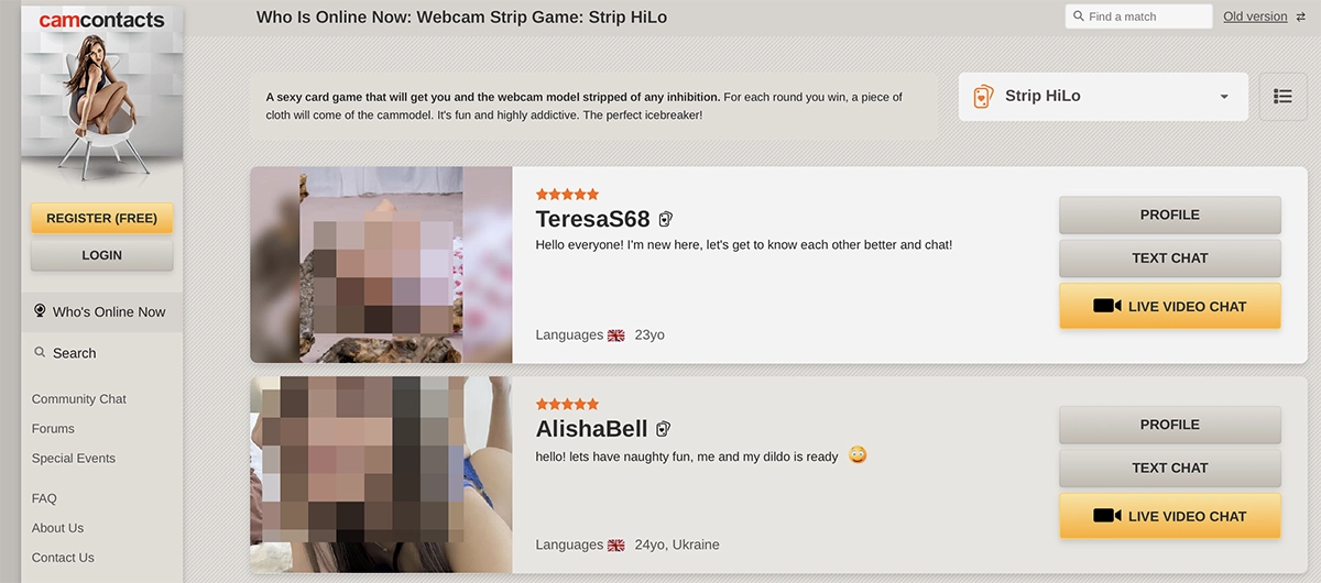 Strip Hi-Lo