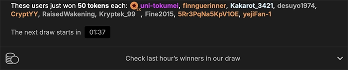 Last StripChat winners