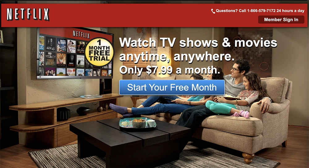 Netflix in 2013 - no lifetime subs!