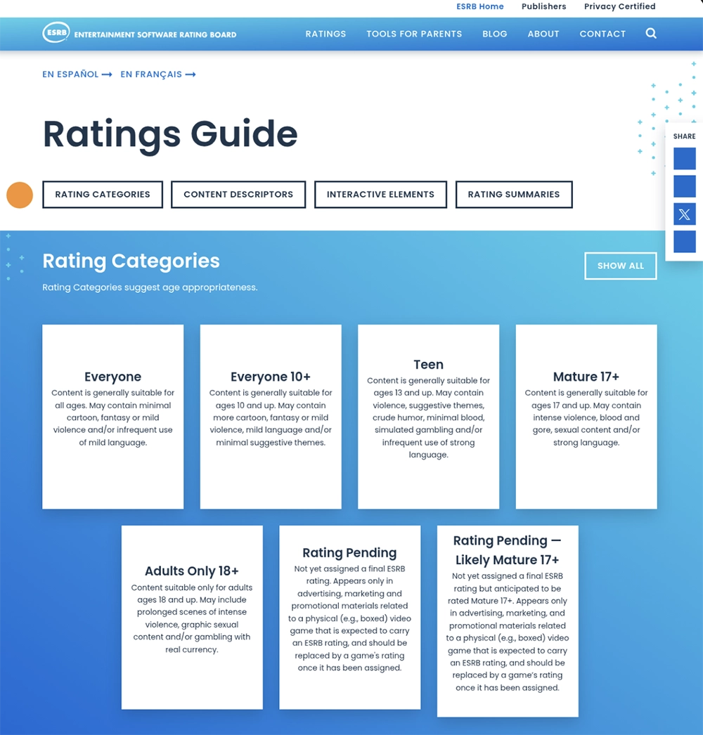 ESRB Ratings Guide