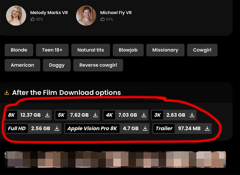 VR file sizes